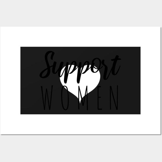 Support Strong Feminist Women Sticker Gifts Wall Art by gillys